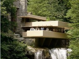 ''Caída de agua'' Casa icónica de el arquitecto Frank Lloyd Wright,fallecido el 9 de abril de 1959. ARCHIVO  /