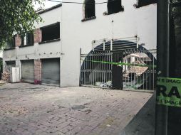 Las obras de demolición en la Privada Zuno están clausuradas desde el jueves pasado.  /