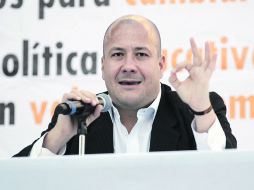 El ex alcalde de Tlajomulco de Zúñiga sonó enfático al hablar de su intención por “acabar con los cacicazgos” en la educación.  /