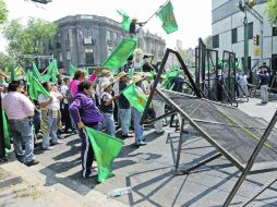 La protesta sucedida en en la capital de México (foto) forma parte de una serie de manifestaciones a lo largo del país. NTX  /
