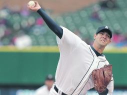 El abridor de los Tigres de Detroit, Rick Porcello, dio una salida de calidad para su equipo. AFP  /