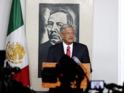 Andrés Manuel López Obrador, en su conferencia matutina, habló sobre el combate al crimen organizado. NOTIMEX  /