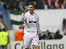 Cristiano Ronaldo llegó a 40 goles en la liga española con los tres anotados ante el Atlético. EFE  /