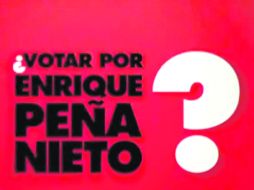Imagen de uno de los spots en contra del candidato priista a la presidencia, Enrique Peña Nieto. ESPECIAL  /