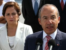 El Presidente Felipe Calderón anunció la firma de un acuerdo de intención entre Pemex Exploración y Unión Cuba Petrolera. EFE  /