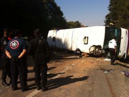 Los estudiantes iban rumbo a un viaje de prácticas de dos días cuando ocurrió el accidente. EL UNIVERSAL  /