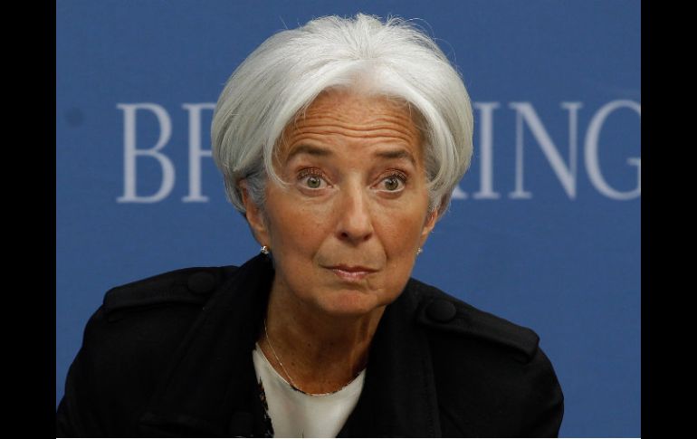 Lagarde alabó los esfuerzos de países europeos en crisis, pero no dio cifras. AFP  /