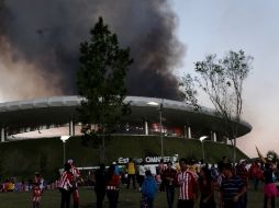 Esta semana en las inmediaciones del Estadio Omnilife se registraron dos incendios de pastizales. ARCHIVO  /