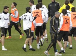 Rela Madrid en uno de sus entrenamientos previo a la jornada 34. EFE  /
