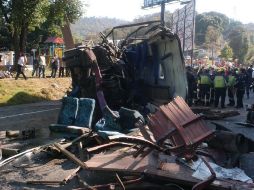 El accidente del jueves pasado en la carretera México-Toluca dejó seis muertos. ARCHIVO  /