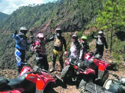 Recorridos en cuatrimoto. Son parte de las actividades para disfrutar los alrededores del lugar.ESPECIAL  /