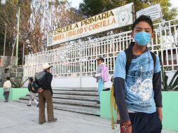 Las clases fueron suspendidas en las escuelas, debido al incremento de la actividad del volcán Popocatépetl. NOTIMEX  /