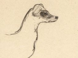 Detalle del dibujo de Pablo Picasso ''Nu de dos et tête de chien'' (1906), que forma parte de la muestra. EFE  /