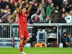 Mario Gómez anotó el gol con el que el conjunto alemán derrotó a los merengues. EFE  /