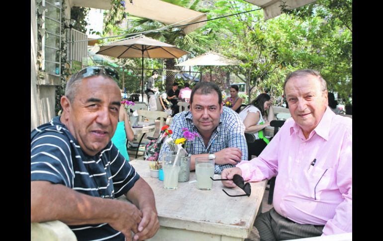 Roberto Cardozo, Roberto Lahalo y Ulises Corona “El profe”.  /