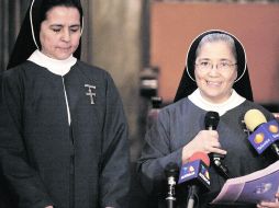 La religiosa Silvia Burnes (izquierda) fue quien postuló la causa.EL UNIVERSAL  /