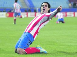 Radamel Falcao, ostenta el récord histórico de goles en una misma edición del torneo con 17, el año pasado con el Porto.EFE  /