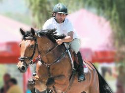 Diego Romo finalizó su recorrido sin errores y sin derribos en un tiempo de 35.34 segundos.  /