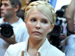 Tymoshenko, de 51 años, que ahora se enfrenta a un juicio por cargos de corrupción, lleva meses sufriendo dolores de espalda. AFP  /