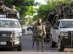 Las actividades de combate al crimen las realizan en coordinación con otras corporaciones militares y policíacas. ARCHIVO  /