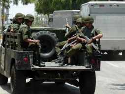 Varios elementos de tropa estaban en el área de descanso del punto de inspección cuando ocurrió el incidente. ARCHIVO  /