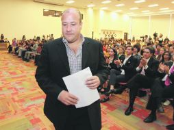 Enrique Alfaro asistió ayer al Tec de Monterrey, en donde participó en el Foro Democrático.  /