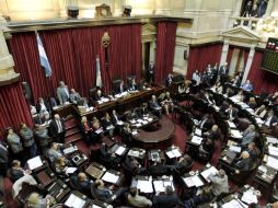 Aspecto del debate en el Congreso Nacional hoy, sobre el proyecto de ley que impulsa el Gobierno. EFE  /