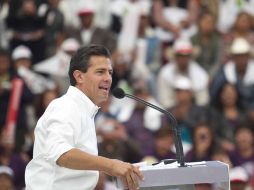 Cerca de cinco mil jóvenes fueron congregados para ver al candidato priista, Enrique Peña Nieto. ARCHIVO  /