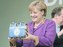 La canciller de Alemania, Angela Merkel, es la piedra de soporte de la Unión Europea para sortear la crisis. REUTERS  /