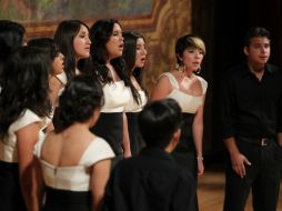 En la imagen Acapella Ensamble de Guadalajara, dirigido por Ileana Güeche Hernández.  /