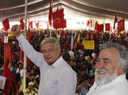 Andrés Manuel López Obrador durante un acto de campaña en Naucalpan, Estado de México. NTX  /