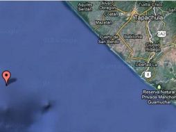 Sismo Localización del epicentro del sismo (d) según el Sistema Sismológico Nacional. ESPECIAL  /