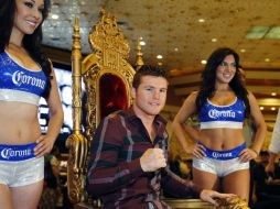 El púgil, actual monarca superwelter del CMB, ya se encuentra en las Vegas para la pelea del sábado. REUTERS  /