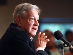 Andrés Manuel López Obrador durante conferencia de prensa matutina en Tijuana. EL UNIVERSAL  /