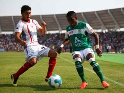 Acción del partido entre Lobos BUAP y León en la final de la Liga de Ascenso. MEXSPORT  /