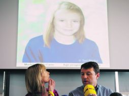 Kate y Gerry McCann se aferran a la posibilidad de que Madeleine, desaparecida en 2007, se encuentre con vida. AFP  /