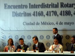Habló en un encuentro con integrantes del Club de Rotarios. NOTIMEX  /