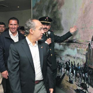 Hoy la batalla es por la salud, advierte Calderón en Puebla