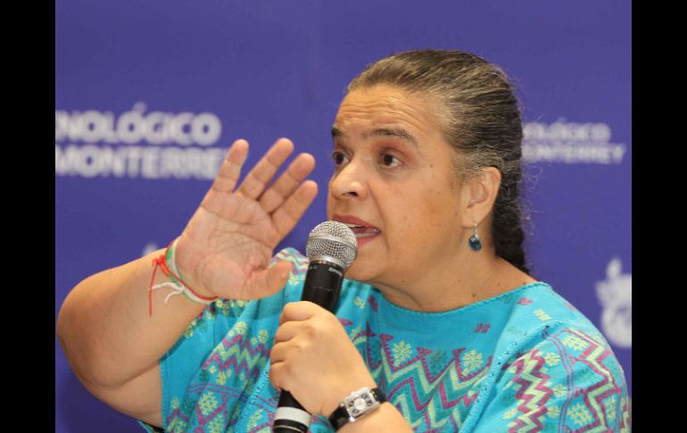 La priísta aseguro que de ganar las elecciones del 1 de julio, apoyará a los trabajadores de las dependencias locales. NOTIMEX  /