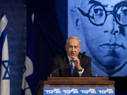 El primer ministro israelí, Benjamín Netanyahu, anunciando las elecciones anticipadas. AFP  /