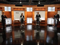 Vázquez Mota, López Obrador, Peña Nieto y Quadri de la Torre, los presidenciables. AP  /