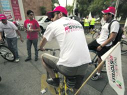 El recorrido bautizado Pedaleando por Aristóteles, salió de la Glorieta Chapalita.  /