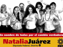 Natalia Juárez (al centro) busca en la Cámara de Diputados federal por el distrito 8 de Jalisco. ESPECIAL  /