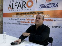 Enrique Alfaro opinó sobre el debate entre presidenciables y dijo que no sirvió para modificar la intención de voto.  /