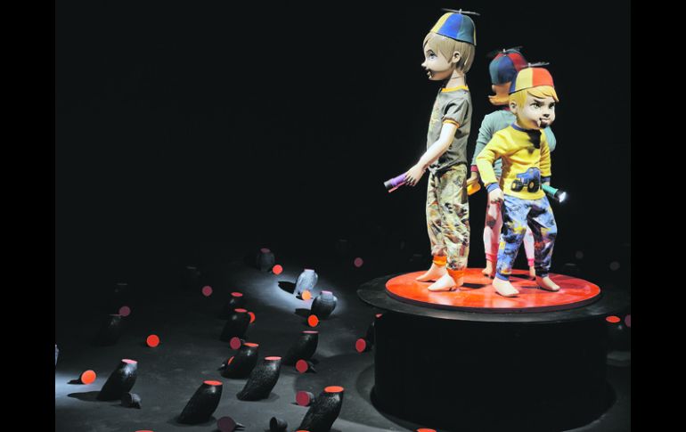 La pieza 'Mourir enfin', del dúo Cooke-Sasseville, que podrá ser vista en el Instituto Cultural Cabañas.ESPECIAL  /