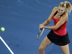 Sharapova durante el partido ante Zakopalova, correspondiente a la segunda ronda del torneo de tenis de Madrid. AP  /