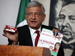 López Obrador habló sobre la tarjeta ''La Efectiva'' que se entrega en el Estado de México. NOTIMEX  /