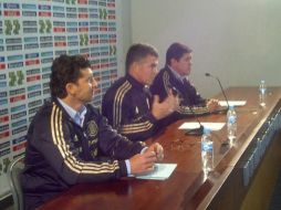 Imagen de la rueda de prensa de la Comisión de Selecciones Nacionales. ESPECIAL tomada de twitter @FEMEXFUT  /