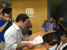 Esta mañana presentó ante la Procuraduría una demanda por la amenaza que recibió. ESPECIAL  /