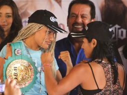 Juárez y Muciño dieron rueda de prensa en el D.F. previo al combate. MEXSPORT  /